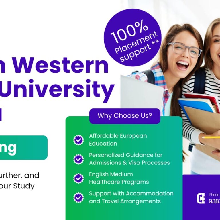 Indian students pursuing BSc Nursing at Western Balkans University in Albania with affordable fees, clinical training, and admission support from Thirdwave Overseas Education.