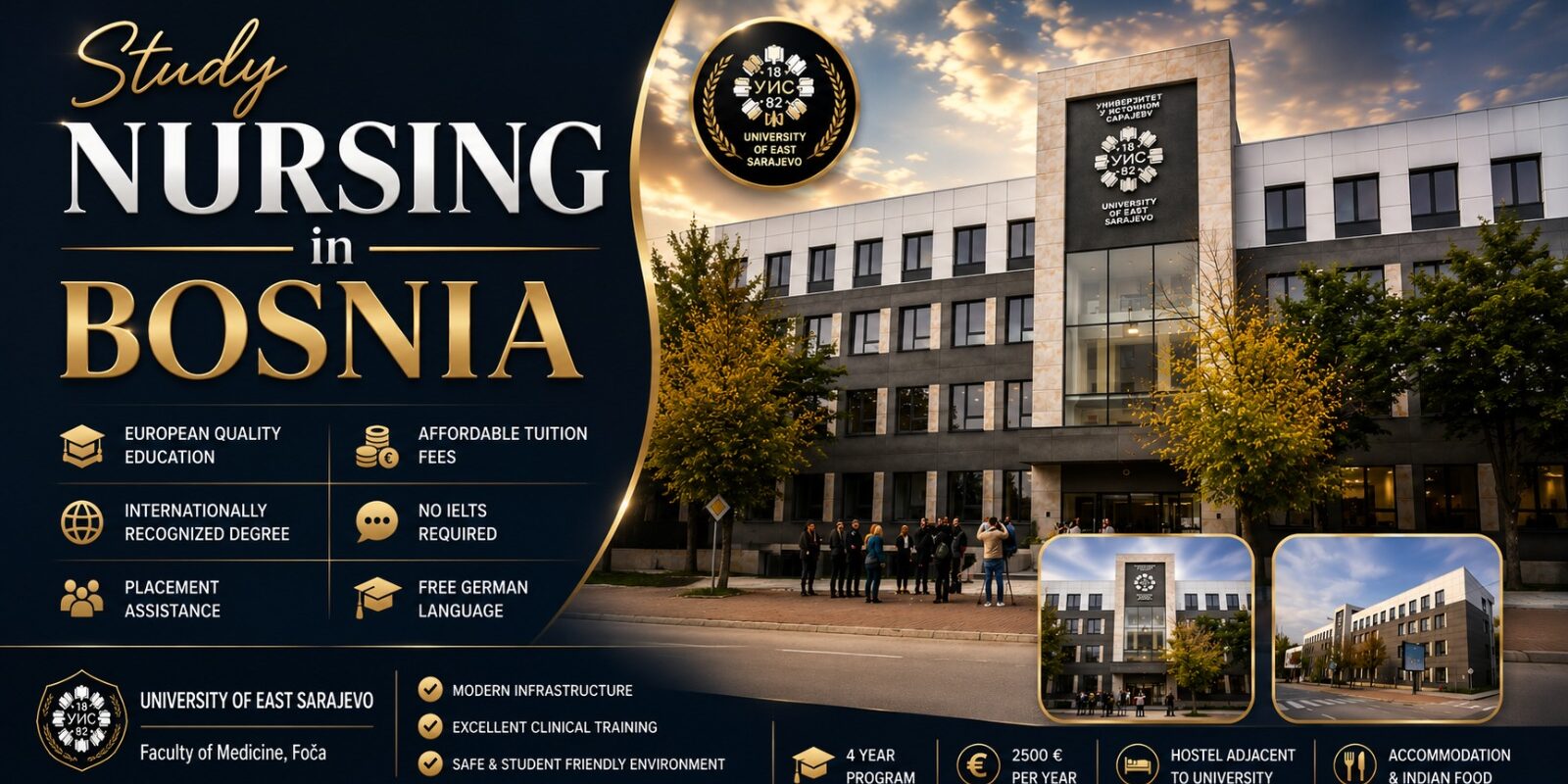 Study Nursing in Bosnia at the University of East Sarajevo